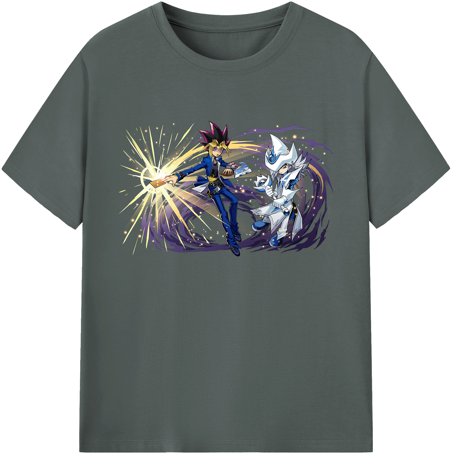 （画像用） 遊☆戯☆王 Yu-Gi-Oh! 綿100％ メンズ半袖Tシャツ｜肌触りやわらか＆通気性
